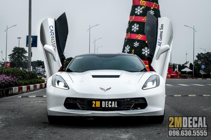 Chevrolet Corvette C7 đổi trắng 3M